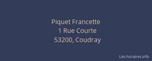 Piquet Francette