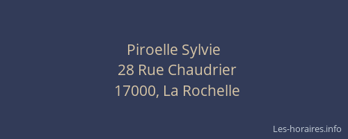 Piroelle Sylvie