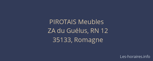 PIROTAIS Meubles