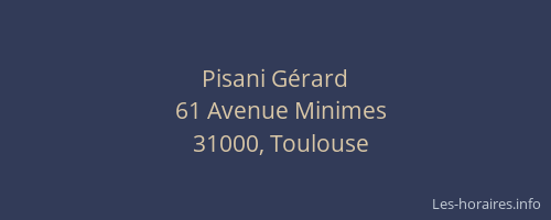 Pisani Gérard