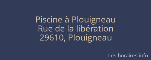 Piscine à Plouigneau