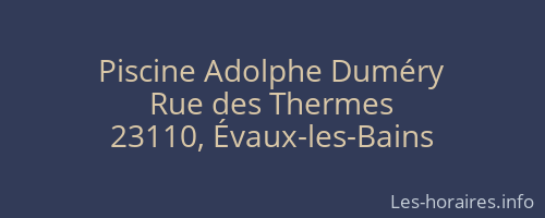 Piscine Adolphe Duméry