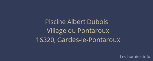 Piscine Albert Dubois