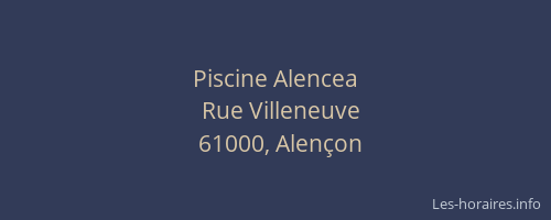Piscine Alencea