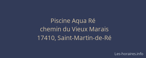 Piscine Aqua R&eacute;