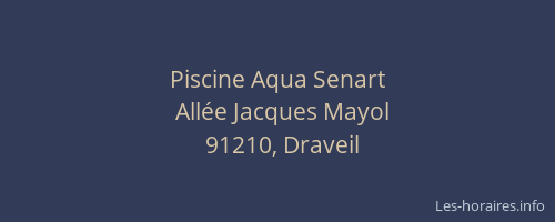 Piscine Aqua Senart