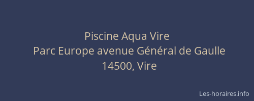 Piscine Aqua Vire