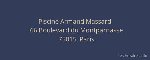 Piscine Armand Massard