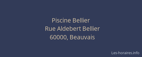 Piscine Bellier