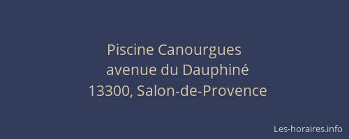 Piscine Canourgues