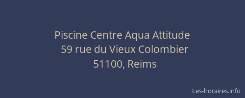 Piscine Centre Aqua Attitude