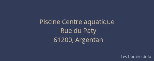 Piscine Centre aquatique