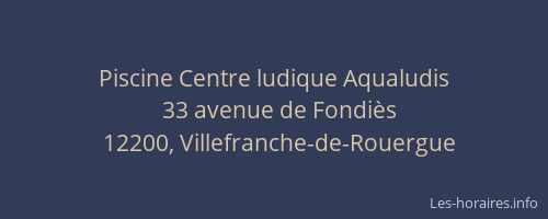 Piscine Centre ludique Aqualudis