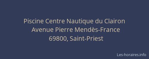 Piscine Centre Nautique du Clairon