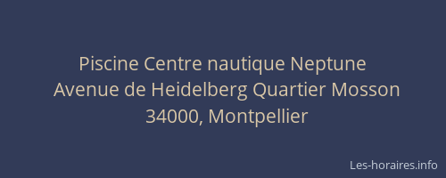 Piscine Centre nautique Neptune