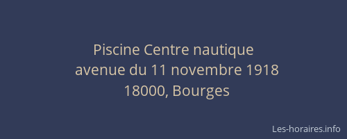 Piscine Centre nautique