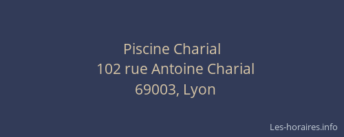 Piscine Charial