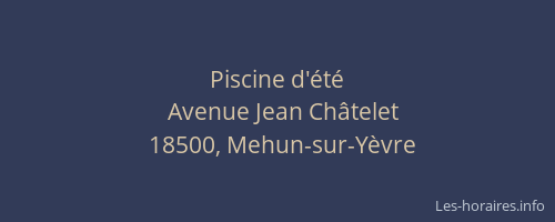 Piscine d'&eacute;t&eacute;