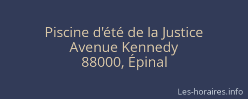 Piscine d'été de la Justice