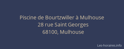 Piscine de Bourtzwiller à Mulhouse