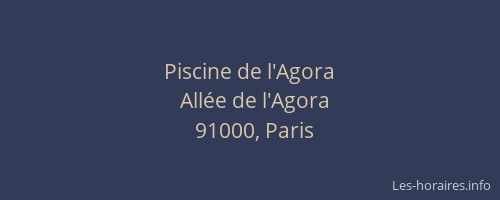 Piscine de l'Agora