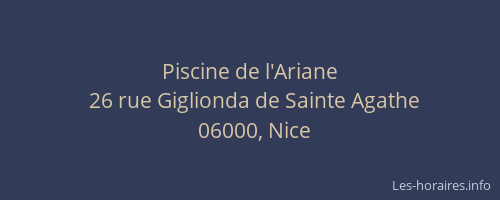 Piscine de l'Ariane