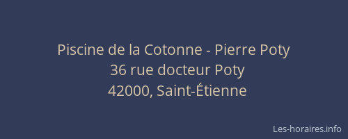 Piscine de la Cotonne - Pierre Poty