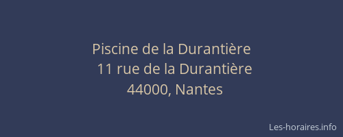 Piscine de la Durantière