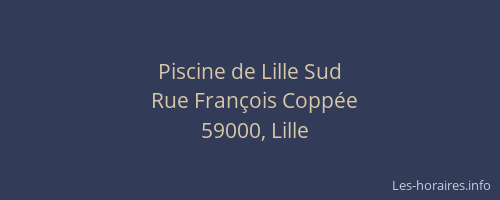 Piscine de Lille Sud