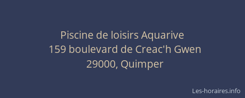 Piscine de loisirs Aquarive