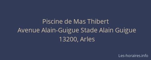 Piscine de Mas Thibert