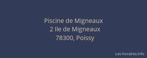 Piscine de Migneaux