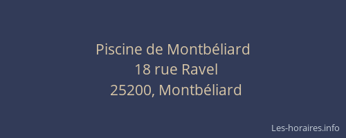Piscine de Montbéliard