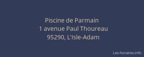 Piscine de Parmain
