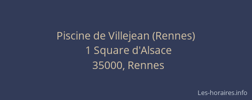 Piscine de Villejean (Rennes)