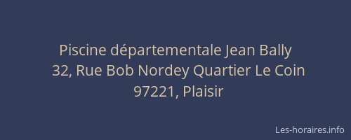 Piscine d&eacute;partementale Jean Bally