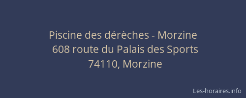 Piscine des d&eacute;r&egrave;ches - Morzine