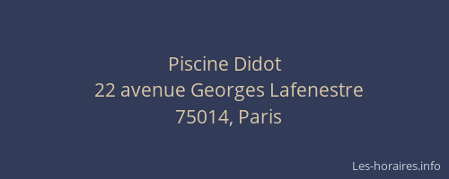 Piscine Didot
