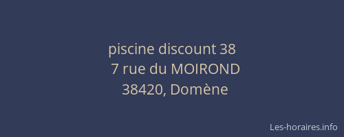 piscine discount 38