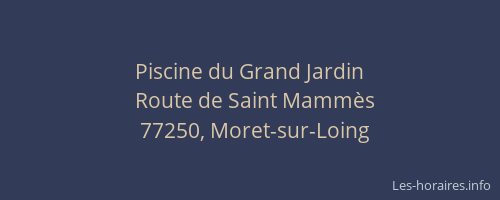 Piscine du Grand Jardin