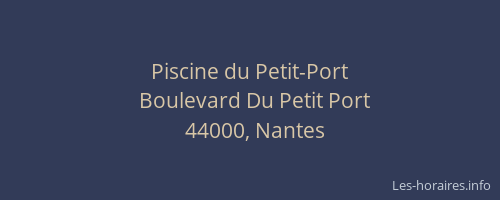 Piscine du Petit-Port