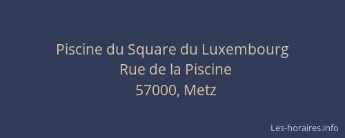 Piscine du Square du Luxembourg