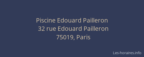 Piscine Edouard Pailleron