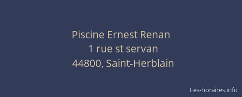 Piscine Ernest Renan