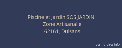 Piscine et Jardin SOS JARDIN