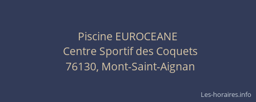 Piscine EUROCEANE