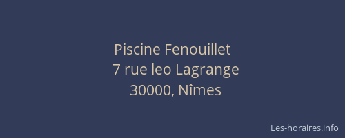 Piscine Fenouillet