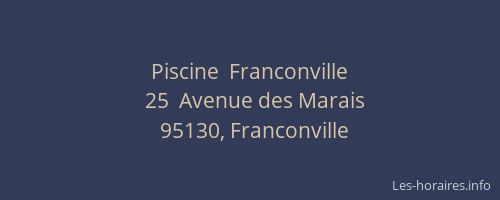 Piscine  Franconville