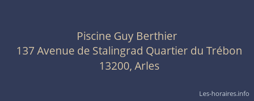 Piscine Guy Berthier