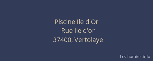 Piscine Ile d'Or